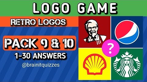 Logo Game, Retro logos Pack 9 & 10 answers #logogame