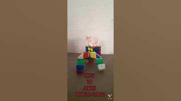 HOW TO MAKE MOBILE STAND WITH SNAKE CUBE #SHORTS