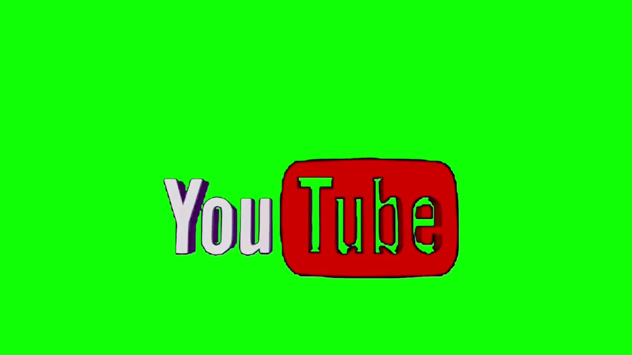 Green Screen 3D YouTube logo - YouTube