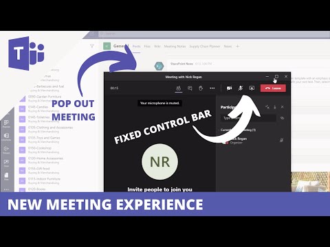 Microsoft Teams New Meeting Experience - Hide Control Bar Issue Fixed