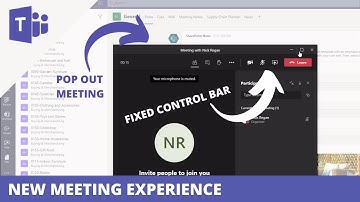 Microsoft Teams New Meeting Experience - Hide Control Bar Issue Fixed
