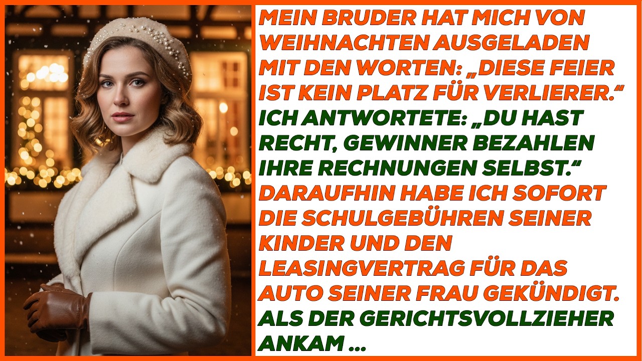 Mein Bruder lud mich aus: „Weihnachten ist nichts für Verlierer.“