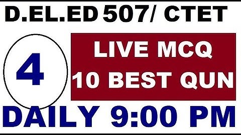 #4. MCQ Course 507 NIOS D.EL.ED / CTET- Community & Elementary Education | Online Partner