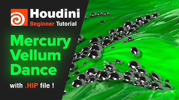 Beginner Houdini Tutorial - Mercury Vellum Effect ( .HIP file )