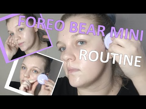 FOREO BEAR Facial Workout Microcurrent DEMO + Review 