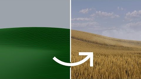 How to render Wheat Fields in VRay for Rhino