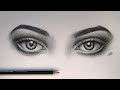 Tutorial: Como desenhar Olhos Iguais / How to draw both realistic eyes