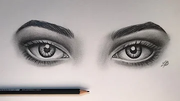 Como desenhar os dois olhos passo a passo?