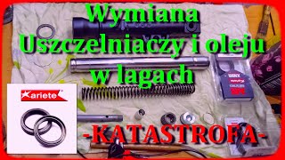 Wymiana Uszczelniaczy i Oleju w Przednim Zawieszeniu Skutera HONDA SH 125. CZ:1 Katastrofa .