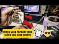 how to fix speaker jack cable