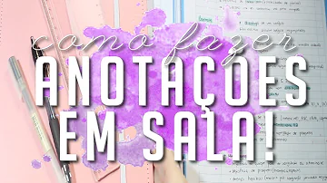 Como fazer anotações em sala de aula método Cornell?