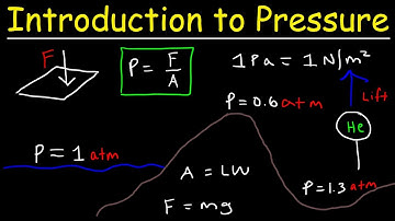 Introduction to Pressure - Force & Area, Units, Atmospheric Gases, Elevation & Boiling Point