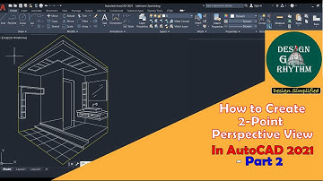 How To Draw Two Point Perspective In AutoCAD - Part 2 #twopointperspectiveview using grids