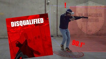 VR Practical Shooting 10 Devlog - break 90 DQ, new pistol and PCC, roomscale test