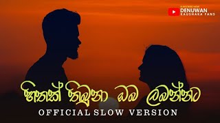 Video thumbnail of "Denuwana Kaushaka / Hithak Tibuna Slow version / Mama oyath ekka eka dawasaka"