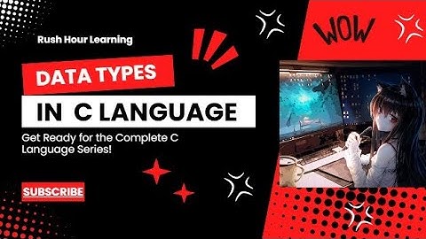Data Types in C | Memory Sizes | Format Specifiers | C Programming Tutorial