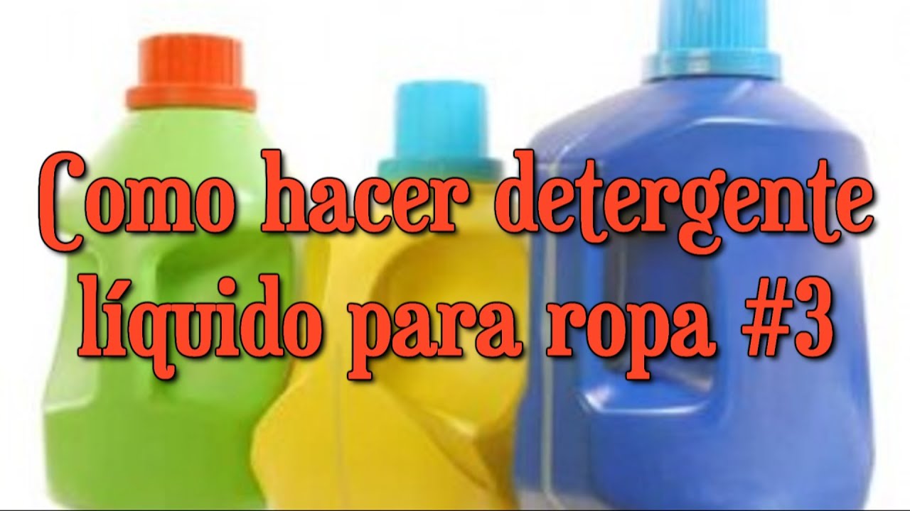 Detergente líquido para ropa #3 RINDE 34 LITROS - YouTube
