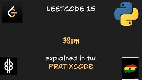 3Sum - Leetcode 15 - Python - Twi