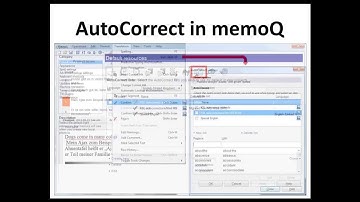 Using and managing AutoCorrect in memoQ