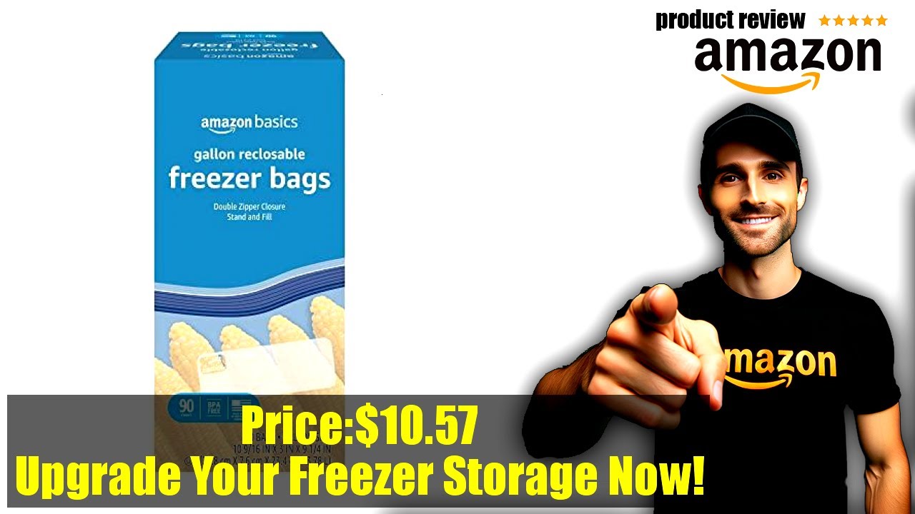Buy Amazon Basics Freezer Gallon Bags, 90 Count (Previously Solimo