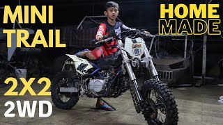 MINI TRAIL 2X2 HOMEMADE // 2WD MOTORCYCLE // 2X2 BIKE