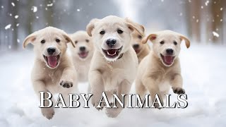 Snow Baby Animals - Young Cute Animal Winter Wonderland With Relaxing Music