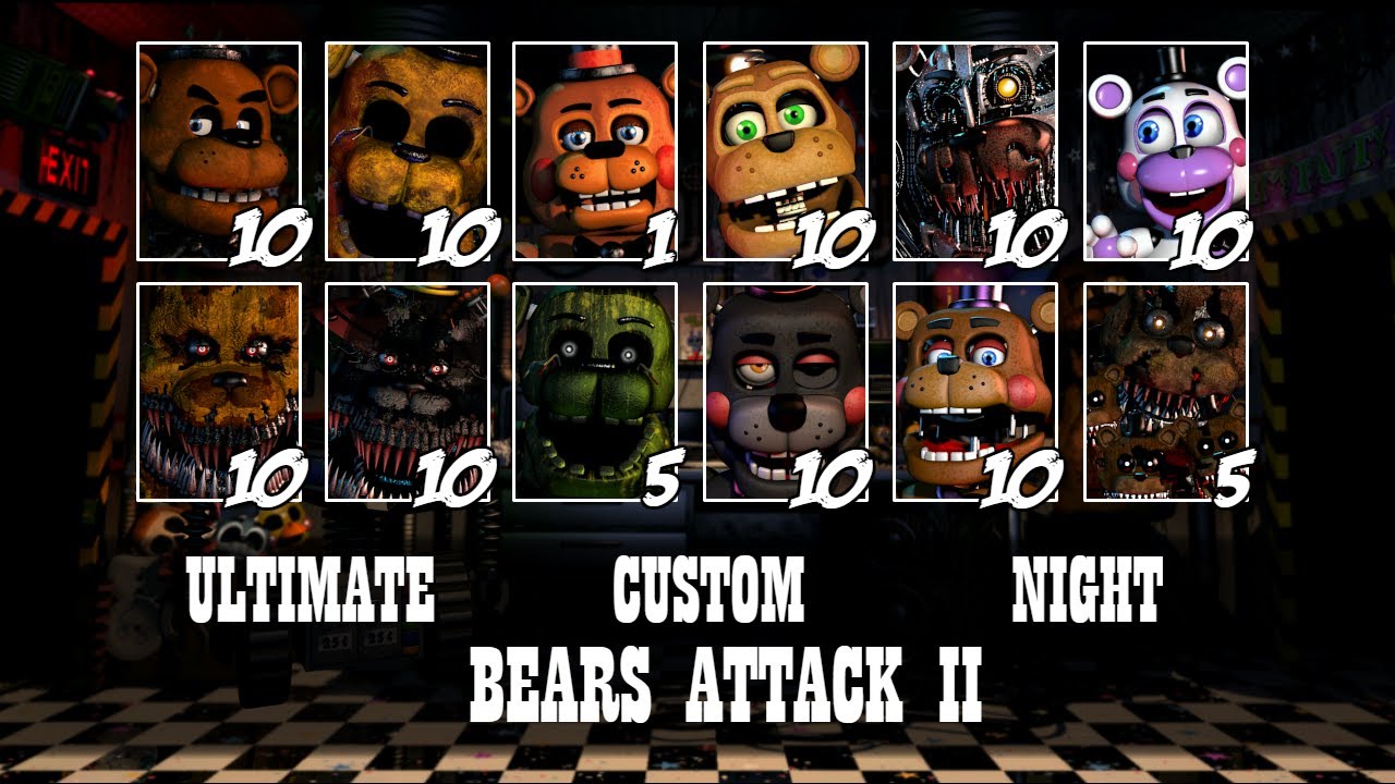 Ultimate Custom Night #2 - Bears Attack 2 