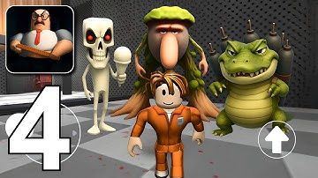 Obby Chapters Escape Barry - Brainrot Prison Run - Gameplay Walkthrough Part 4 (Android, iOS)