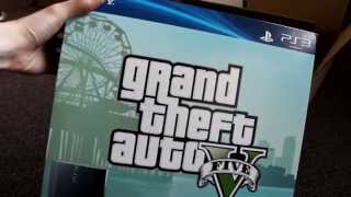 Unboxing Grand Theft Auto GTA V 5 Rockstar Games Super Slim Sony Playstation 3 PS PS3 500GB Bundle(http://kintips.blogspot.com/ Unboxing Grand Theft Auto V 5 Rockstar Sony Playstation 3 PS PS3 500GB Bundle Please subscribe to the channel., 2013-10-04T01:35:23.000Z)
