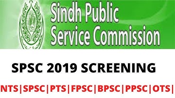 SPSC 2019 SCREENING TEST| SPSC Screening Test CCE 2019, Test held on 09-12-2018