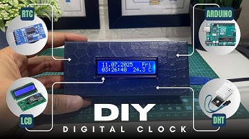 DIY Arduino Digital Clock & Temperature Monitor || RTC DS3231 + DHT11 + LCD Display