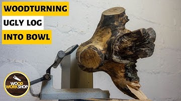 Woodturning: An Ugly Log Into a Not So Beautiful Bowl