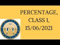 PERCENTAGE CLASS 1