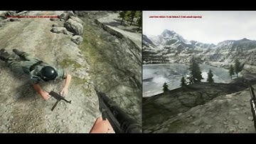 Crouch walk and strafe test. Prone test.