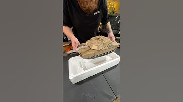Assembling an RC M1A2 Abrams Tank