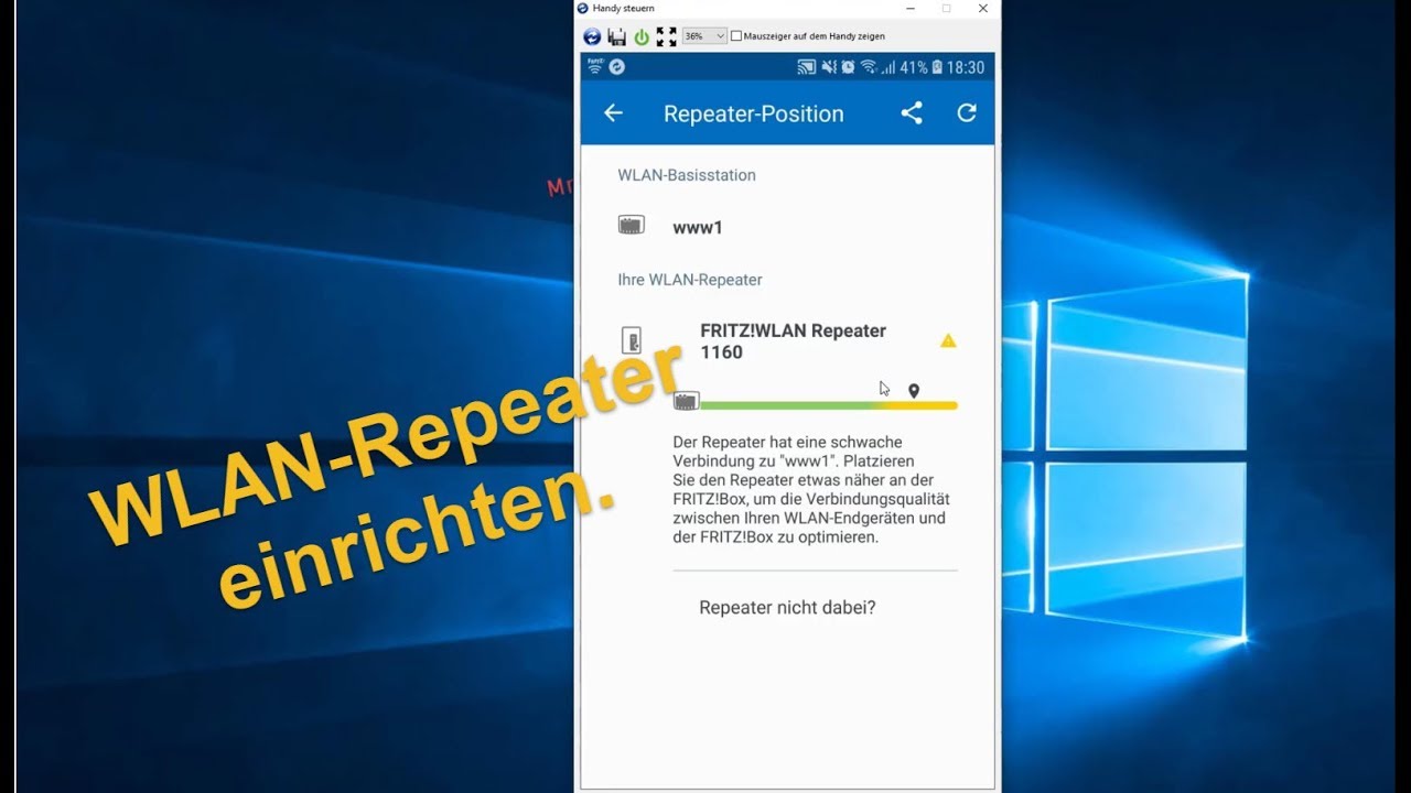 Avm Fritz Wlan Repeater 1160 Einrichten Fritz WLAN-Repeater einrichten. WLAN verstärken. 1160 - YouTube