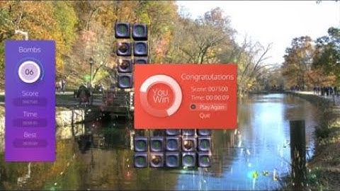 Minefield. Mess around including small easy grid 3 second clear.