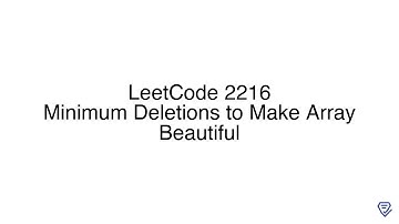 LeetCode 2216: Minimum Deletions to Make Array Beautiful