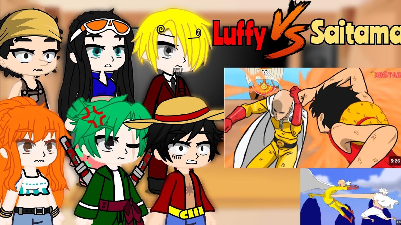 Straw Hats react Saitama in One Piece • LUFFY VS SAITAMA• 🇧🇷🇺🇲 Mugiwaras react Saitama in One Piece