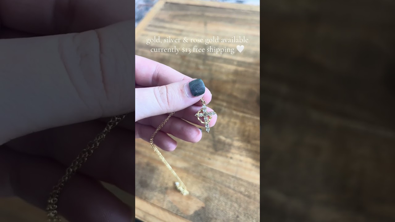 Elegant cross necklace for holiday season 