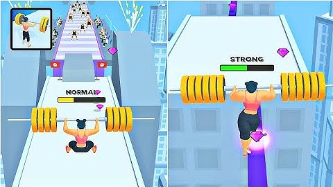 Weight Runner 3D 🏋‍♂ 🏃 All Levels Gameplay #3 - New Running Games Android iOS (level 5-6)