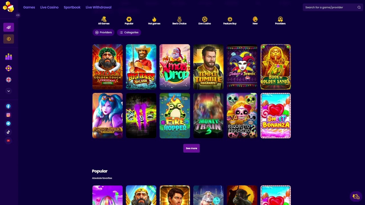 wazbee casino login