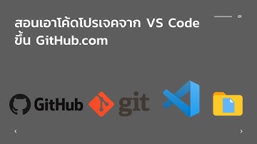 สอนเอาโค้ดโปรเจคจาก VS Code ขึ้น GitHub.com