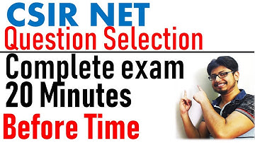 CSIR NET Life science question selection strategy | Do this to complete CSIR NET exam before time
