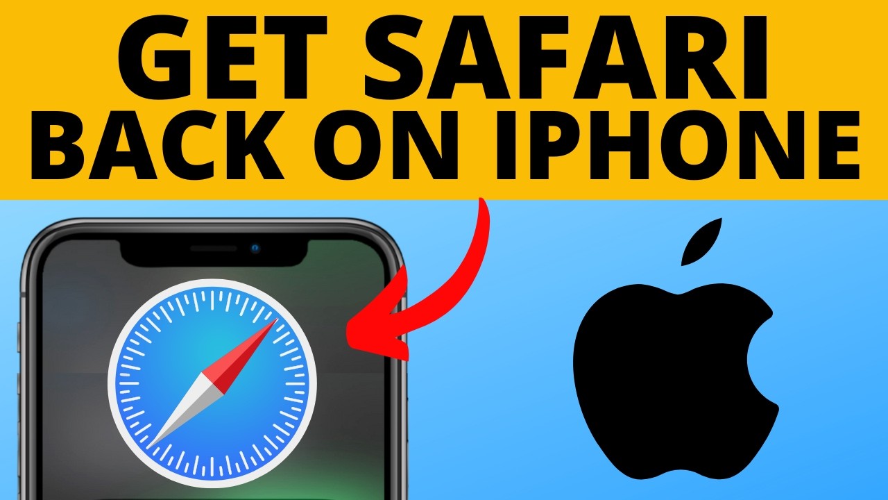 How To Get Safari App Back On IPhone Fix Safari Missing YouTube