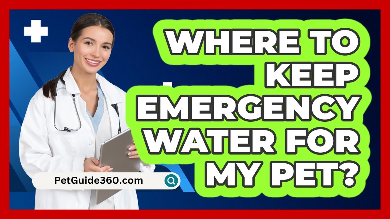 Where To Keep Emergency Water For My Pet?