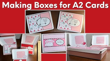 #SatMornMakes Making A2 Card Boxes