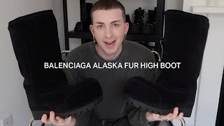 BALENCIAGA UGG BOOTS?! | Alaska Fur High Boot unboxing