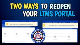 Two ways to reopen LTMS Potal Account Online 2026 | Drivers License has been registered problem