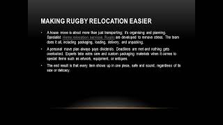 Could Expert Services Make Your Rugby Move Easier